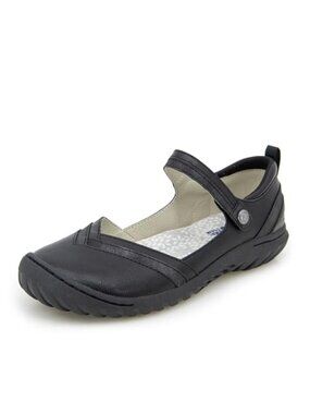 Womens Raven Mary Jane Flat Memory Foam Cushioned Hook & Loop Casual Walking